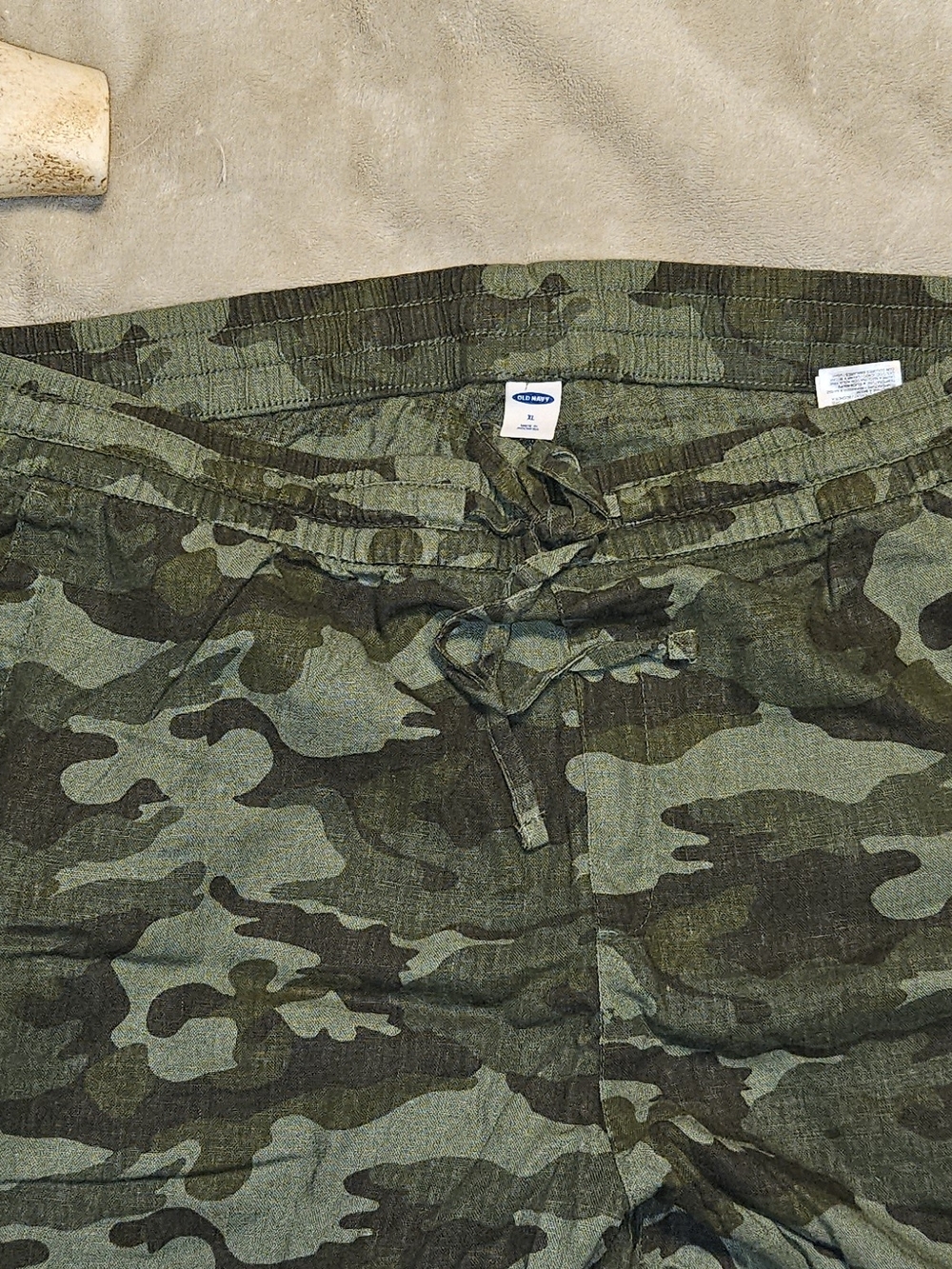 Old Navy Camo Green Drawstring Women's Shorts